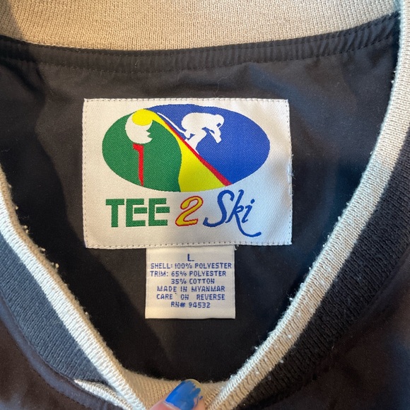 Vintage Tee 2 Ski golf pullover vest - Picture 2 of 2